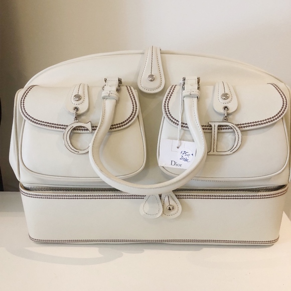 CHRISTIAN DIOR Leather Tote DETECTIVE white Bag - Picture 2 of 7